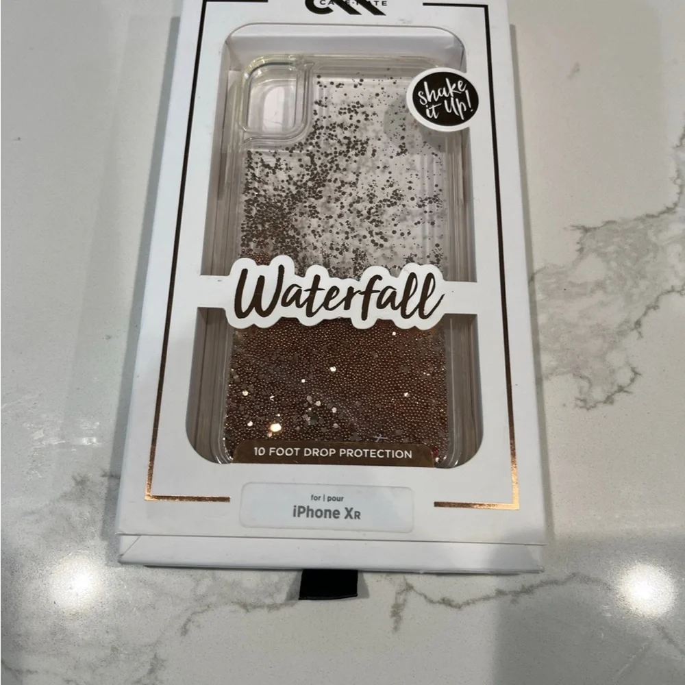 NEW Glitter Liquid Pink iPhone XR Case